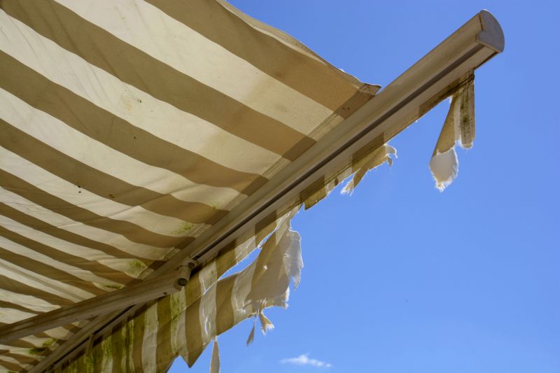 Repaired Canvas Awning